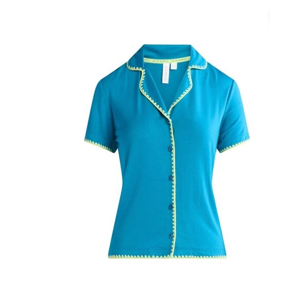 NWT Women’s Short Sleeve Notch Pajama Set – Size XS (0-2) - Picture 3 of 5